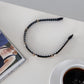 Pearl Chain Fabric Headband