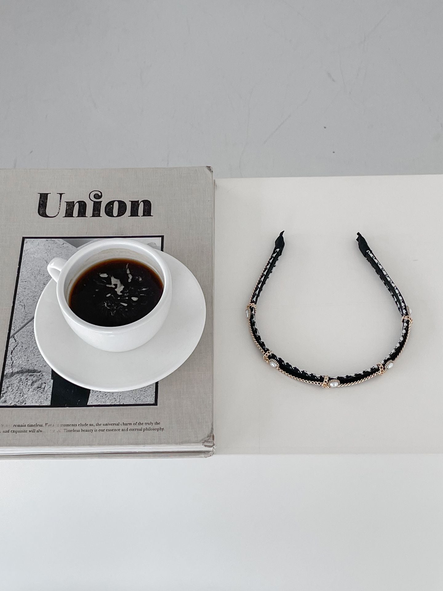 Pearl Chain Fabric Headband