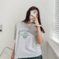 Tennis Club Print T-shirts Short Sleeve