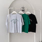 Tennis Club Print T-shirts Short Sleeve