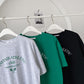 Tennis Club Print T-shirts Short Sleeve