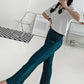 High Waist Flared Pleated Pants