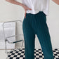 High Waist Flared Pleated Pants