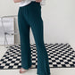 High Waist Flared Pleated Pants