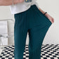 High Waist Flared Pleated Pants