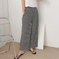 Diamond Plaid High Waist Wide Pants