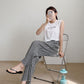Diamond Plaid High Waist Wide Pants