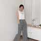 Diamond Plaid High Waist Wide Pants