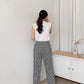 Diamond Plaid High Waist Wide Pants