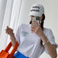 Reflect Print Overfit Boxy Cotton T-shirts