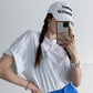 Reflect Print Overfit Boxy Cotton T-shirts