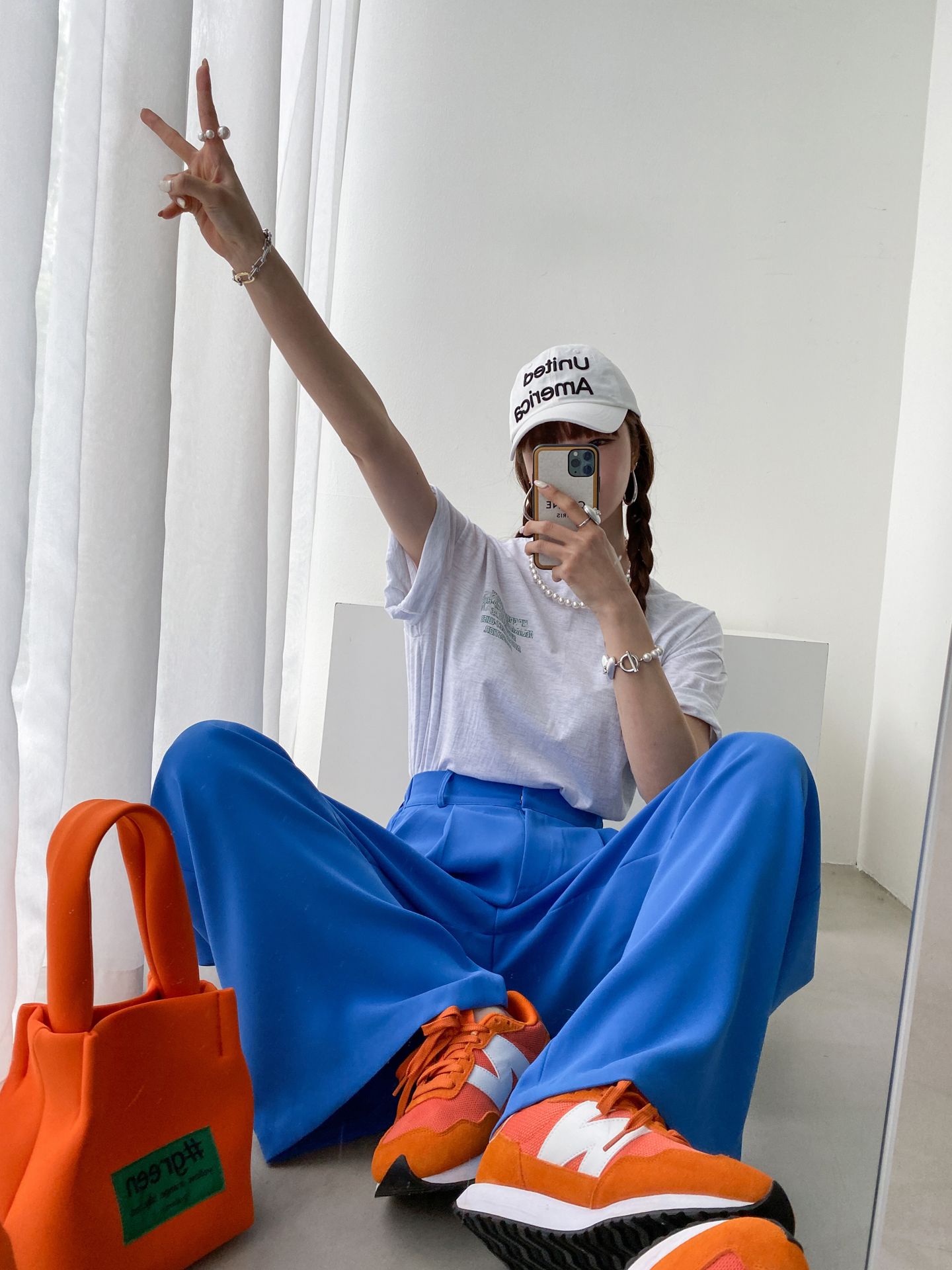 Reflect Print Overfit Boxy Cotton T-shirts