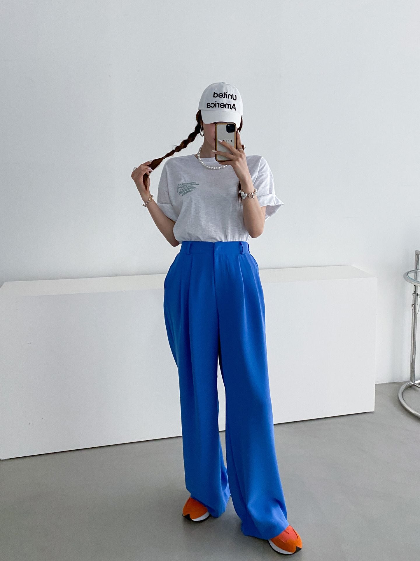 Reflect Print Overfit Boxy Cotton T-shirts