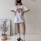 Beaumont Print Overfit Boxy Cotton T-shirts