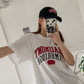 Beaumont Print Overfit Boxy Cotton T-shirts