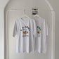 US Army Print Overfit Boxy Cotton T-shirts