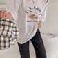 US Army Print Overfit Boxy Cotton T-shirts