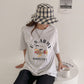 US Army Print Overfit Boxy Cotton T-shirts