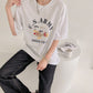 US Army Print Overfit Boxy Cotton T-shirts