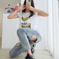 Banana Print Sleeveless Top Cotton T-shirts