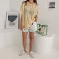 Summer Short Sleeve Overfit Boxy Hoodie