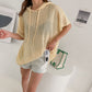 Summer Short Sleeve Overfit Boxy Hoodie