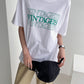 Vintage is Print Top Cotton T-shirts