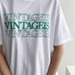 Vintage is Print Top Cotton T-shirts