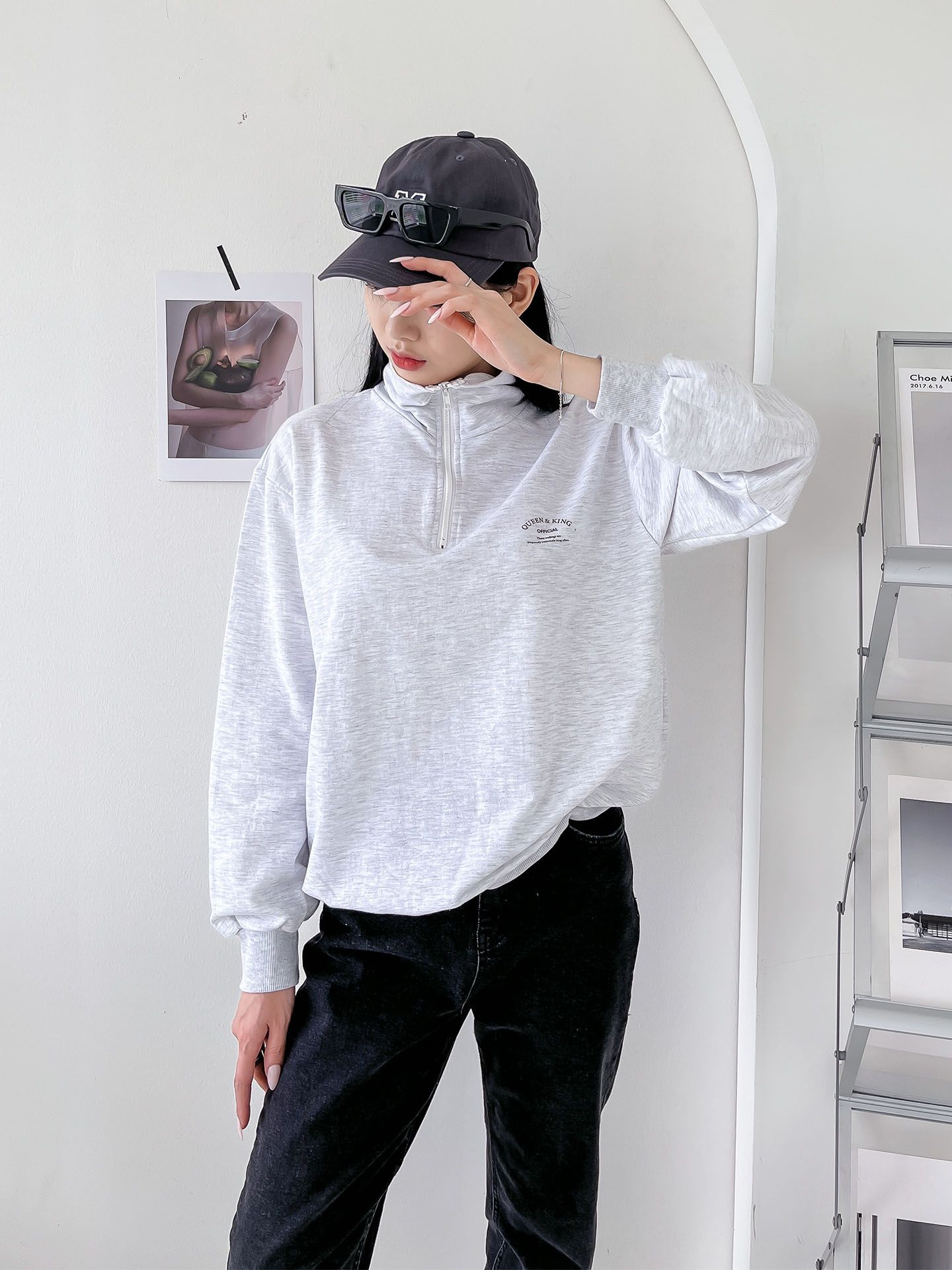 Half Zip Up Zipper Sweatshirts
