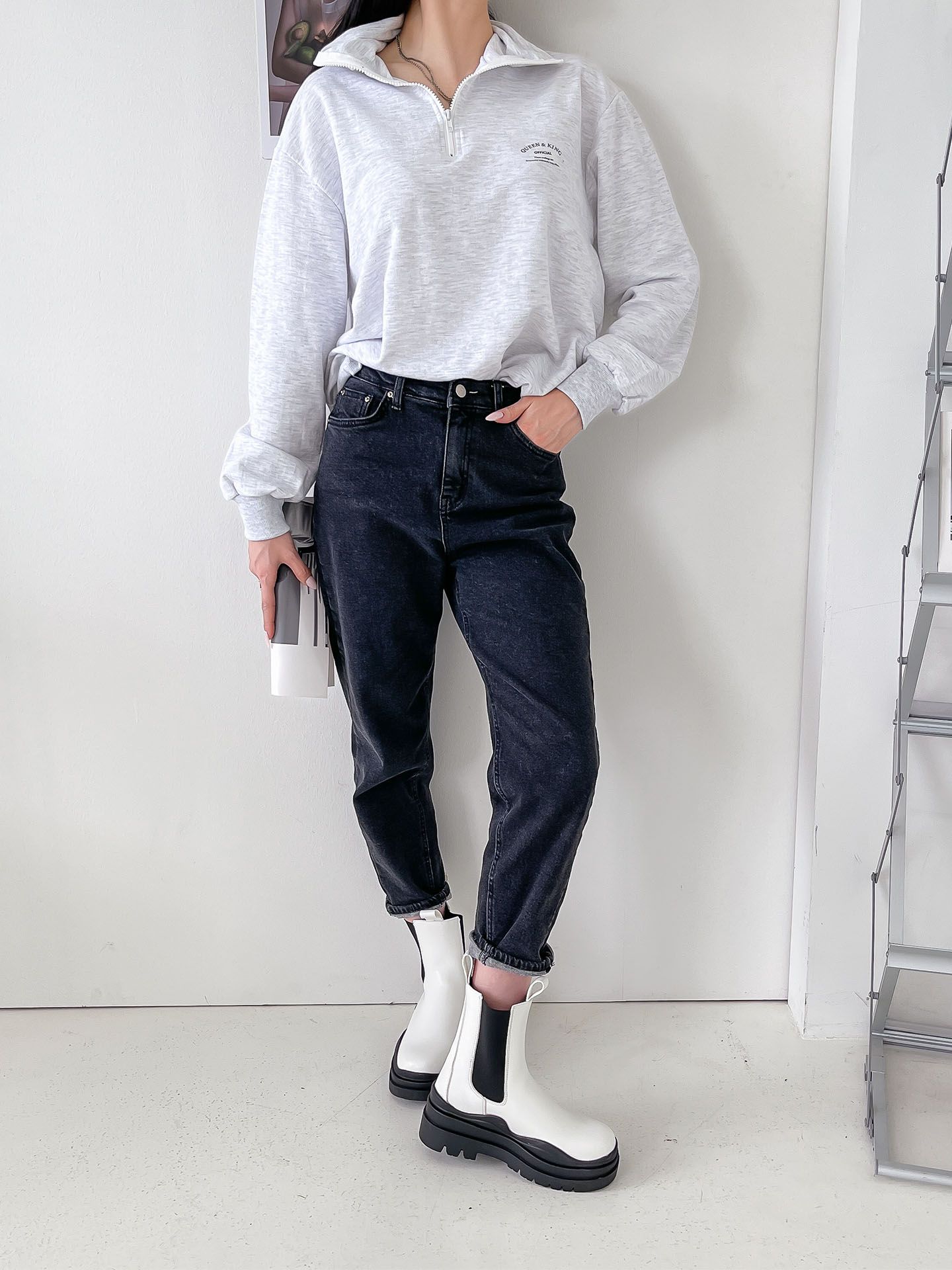 Half Zip Up Zipper Sweatshirts