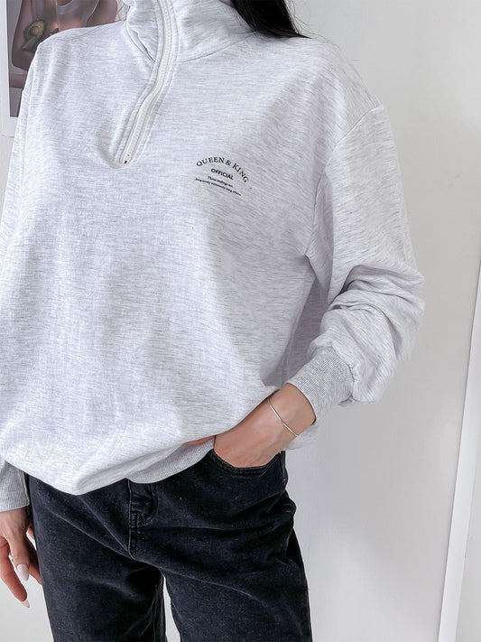 Half Zip Up Zipper Sweatshirts