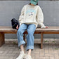 Skateboarding Dog fleece Sweatshirts