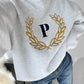 Laurel Wreath Embroidery Sweatshirts
