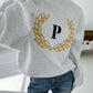 Laurel Wreath Embroidery Sweatshirts