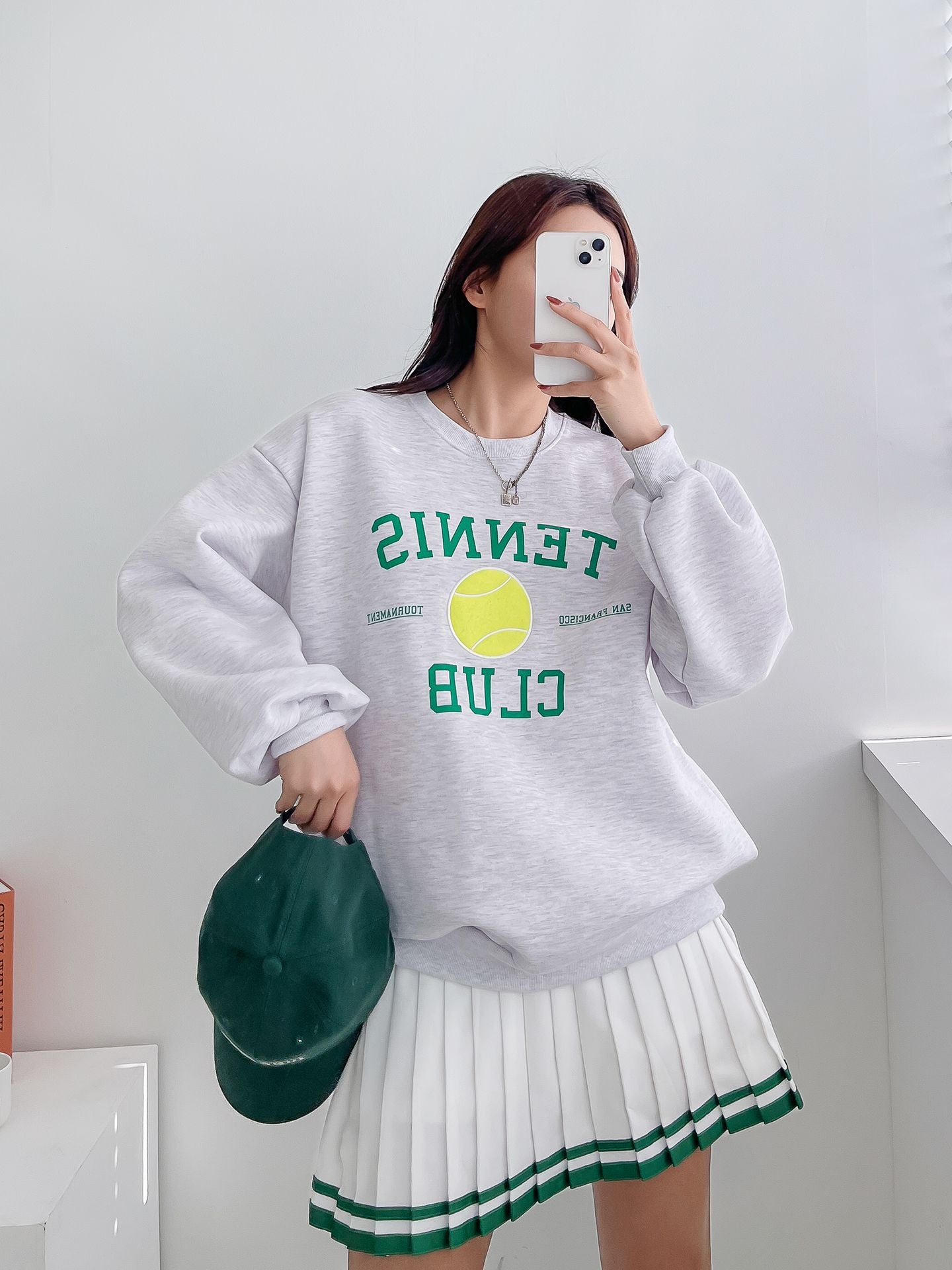 Tennis Club Ball Patch Sweatshirts