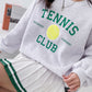 Tennis Club Ball Patch Sweatshirts