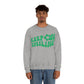 Keep On Smiling Sweatshirt / Unisex Heavy Blend™ Crewneck Sweatshirt / Green