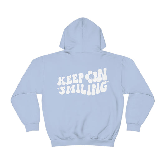 Keep On Smiling / Unisex Heavy Blend™ Hooded Sweatshirt / Dark Colors