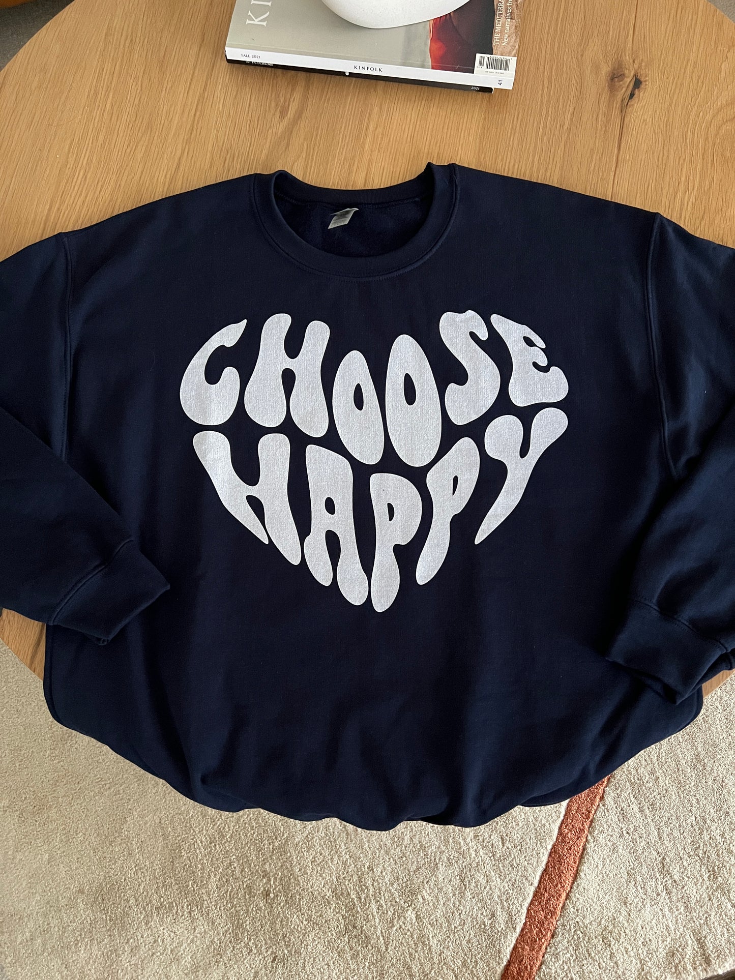 Choose Happy Sweatshirt / Unisex Heavy Blend™ Crewneck Sweatshirt