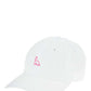 Dinosaur EMBROIDERY Cotton CAP / White