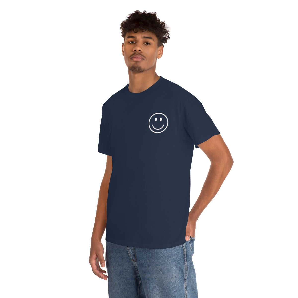 Keep On Smiling / T-shirt Unisex Heavy Cotton Tee / Dark Colors