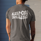 Keep On Smiling / T-shirt Unisex Heavy Cotton Tee / Dark Colors