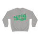 Keep On Smiling Sweatshirt / Unisex Heavy Blend™ Crewneck Sweatshirt / Green