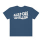 Keep On Smiling / Comfort Colors / Unisex Garment-Dyed T-shirt / White Font