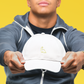 Dinosaur EMBROIDERY Cotton CAP / White