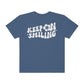 Keep On Smiling / Comfort Colors / Unisex Garment-Dyed T-shirt / White Font