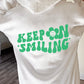 Keep On Smiling / Unisex Heavy Blend™ Hooded Sweatshirt / Green