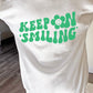 Keep On Smiling Sweatshirt / Unisex Heavy Blend™ Crewneck Sweatshirt / Green Backside
