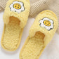 Smiley Happy Face Flower Teddy Home SLIPPER