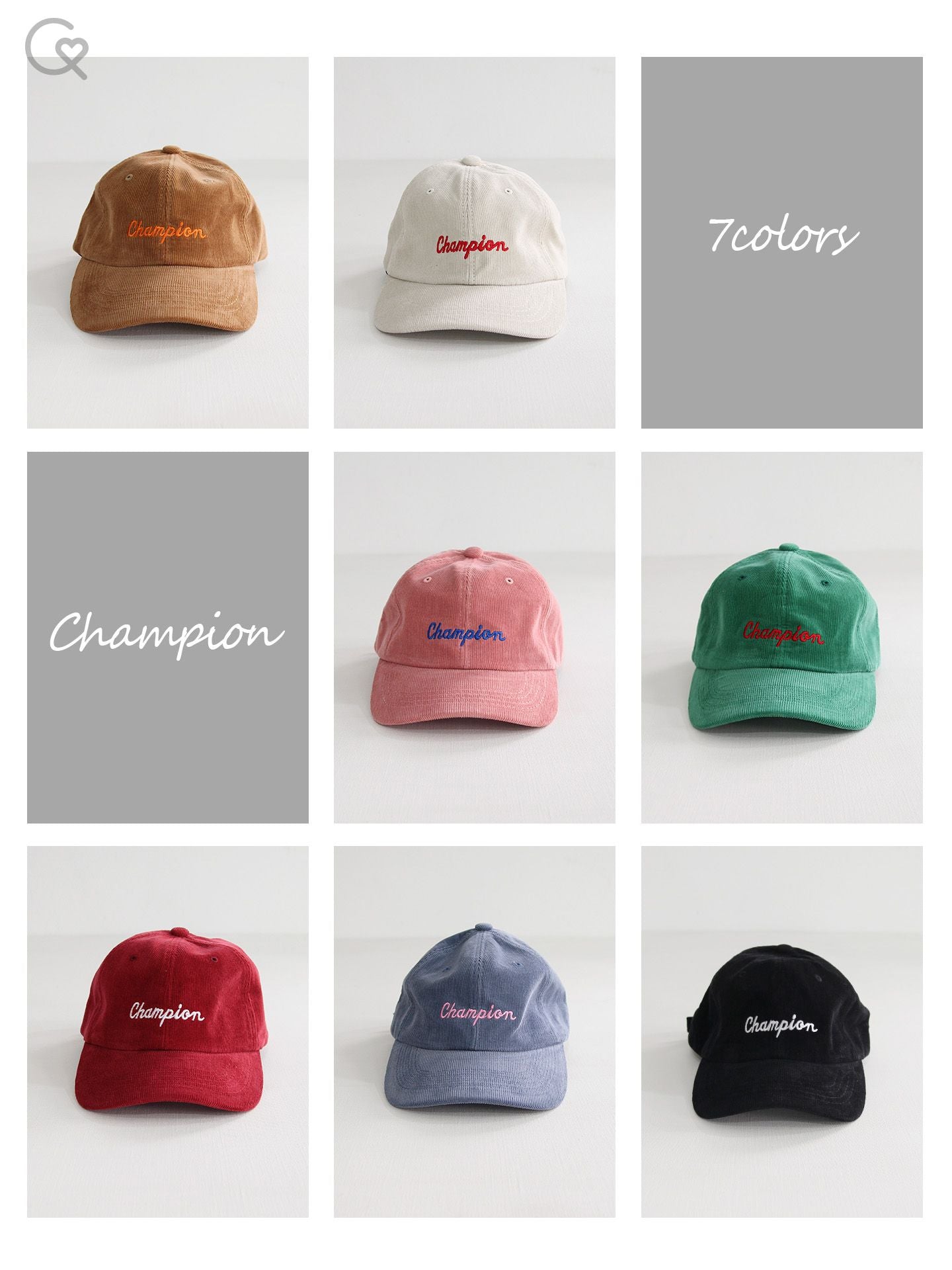 Corduroy Retro Champion EMBROIDERY CAP